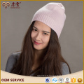 Custom made texted fold up wholesale cashmere beanie hats